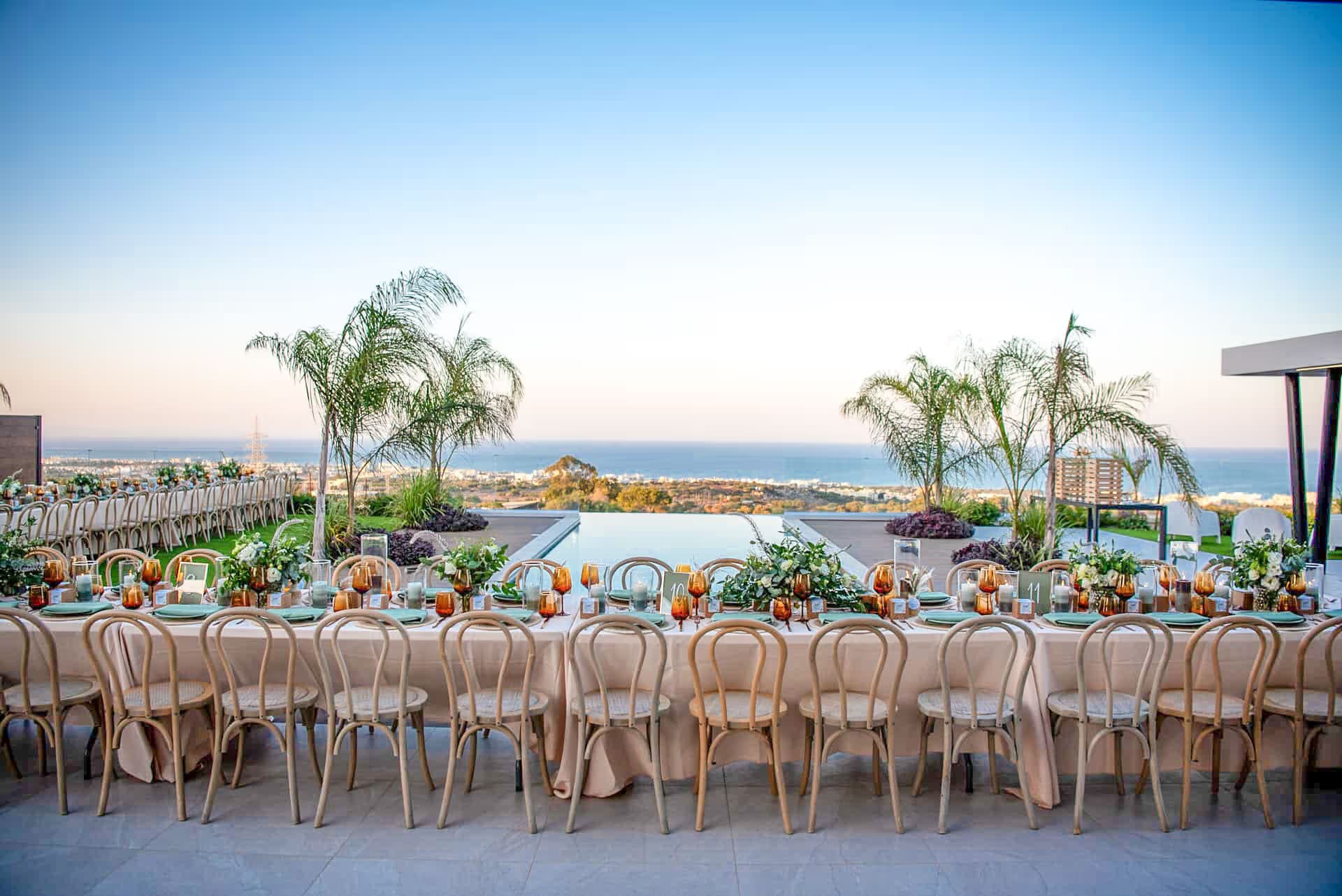 Mountain top wedding villas overlooking the Paphos coast