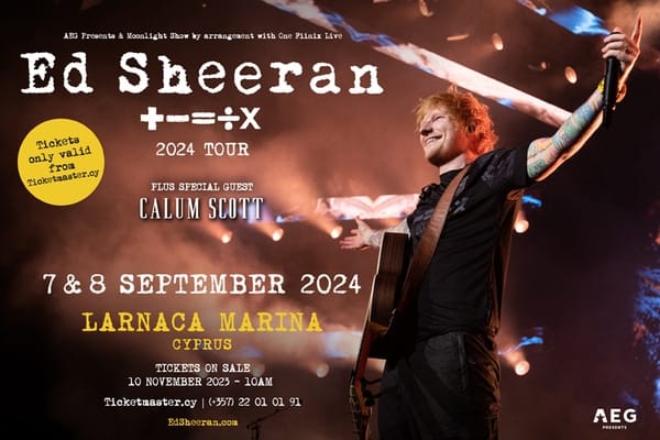 Ed Sheeran Mathematics Tour in Cyprus